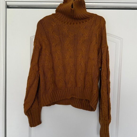 For Love and Lemons Brown Turtleneck - Picture 1 of 8